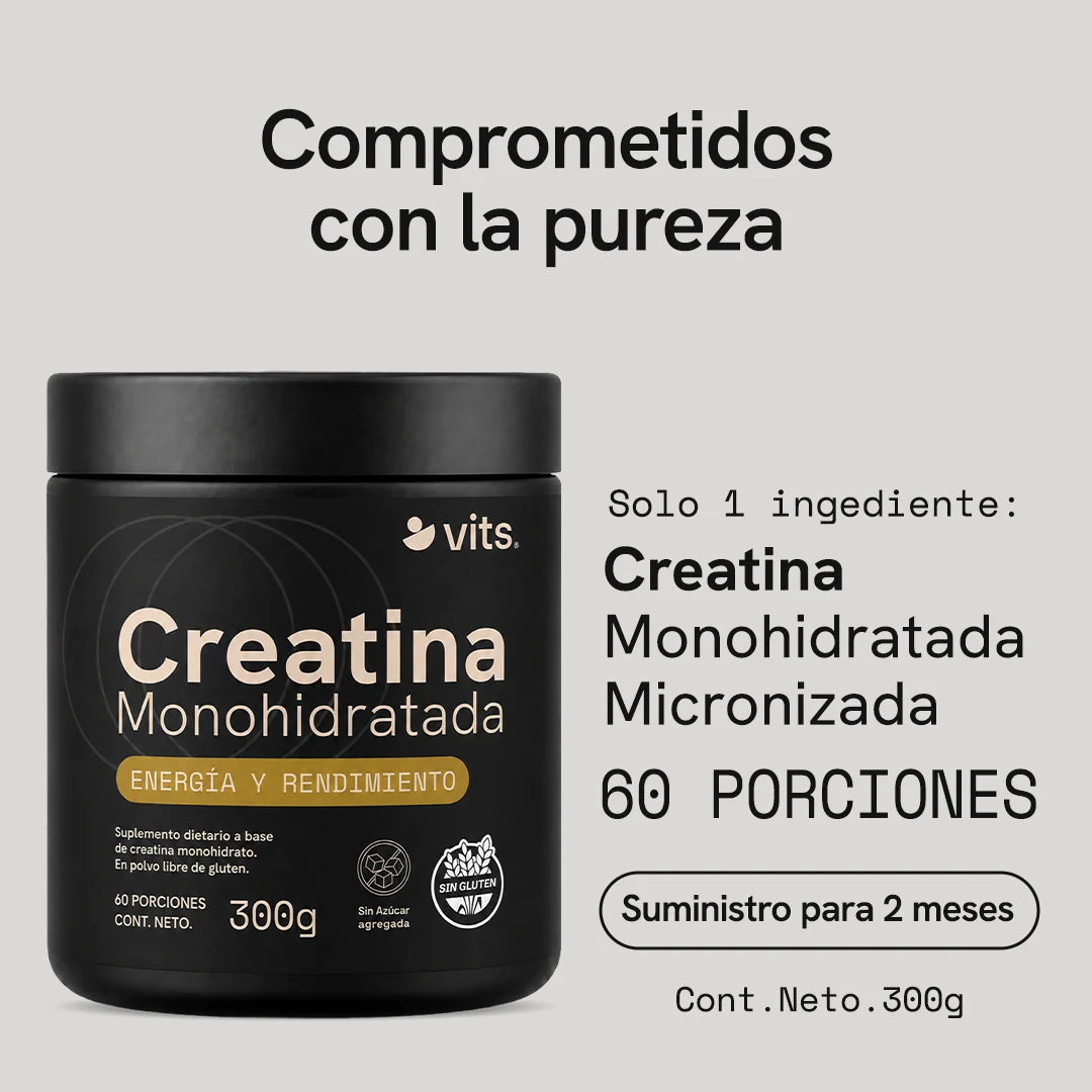 Creatina monohidrato VITS, vista 3